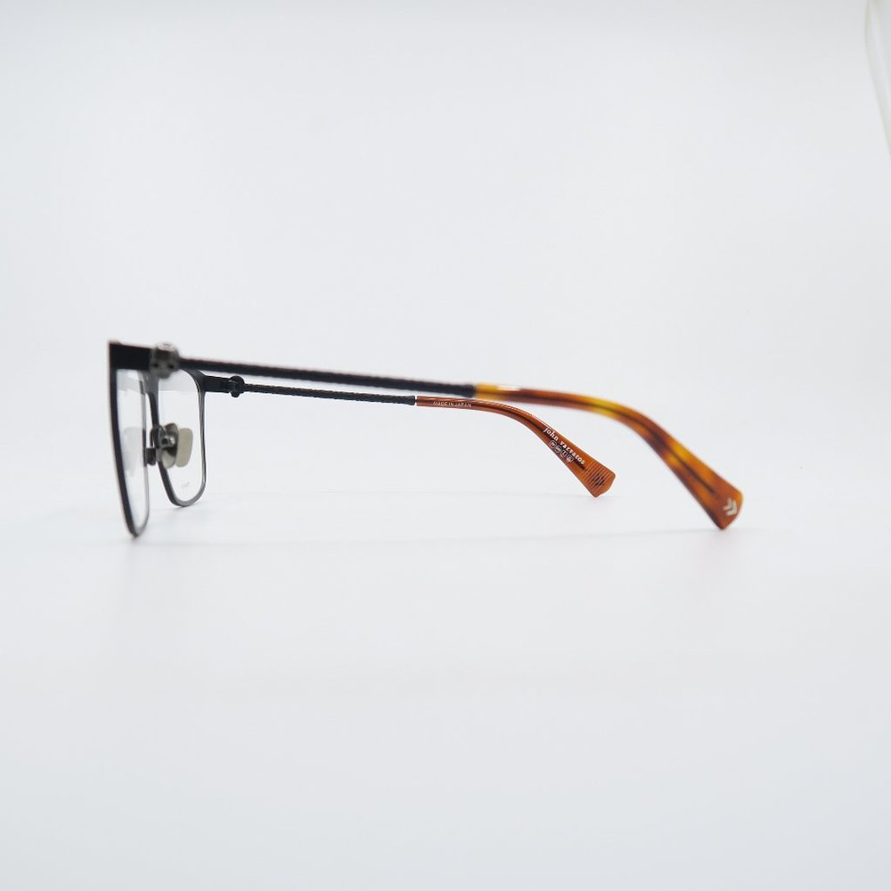 John Varvatos V182 55mm Matte Black and Light Brown New Men's Eyeglasses. - Picture 5 of 8